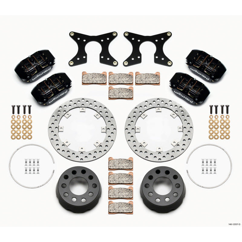 Wilwood Dynapro Lug Mount Dual Rear Dynamic Kit SA Drilled M-W/Lamb Ends .690in Studs Wilwood Big Brake Kits