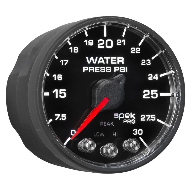 Autometer Spek-Pro - Nascar 2-1/16in Water Press 0- 30 psi Bfb AutoMeter Gauges