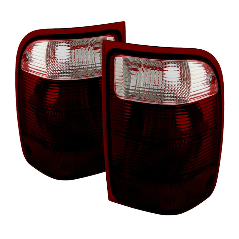 Xtune Ford Ranger 2001-2011 OEM Style Tail Lights Red Smoked ALT-JH-FR01-OE-RSM SPYDER Tail Lights