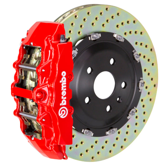 Brembo 22+ Land Cruiser/LX600 Front GT BBK 6 Piston Cast 2pc 380x34 2pc Rotor Drilled-Red