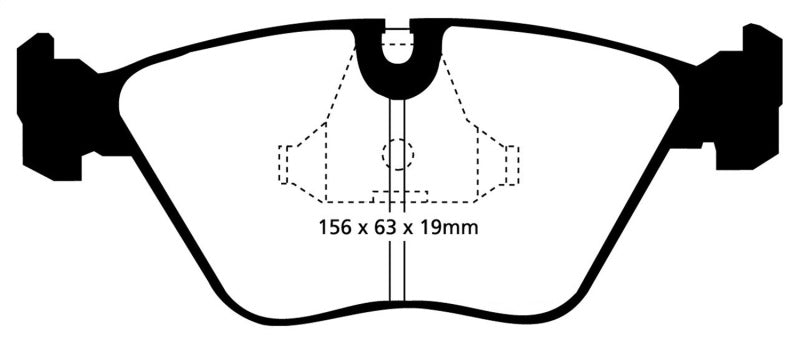 EBC 92-95 BMW M3 3.0 (E36) Redstuff Front Brake Pads