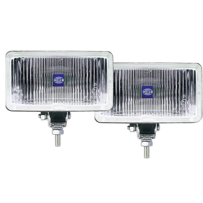 Hella 450 H3 12V SAE/ECE Fog Lamp Kit Clear - Rectangle (Includes 2 Lamps) Hella Fog Lights