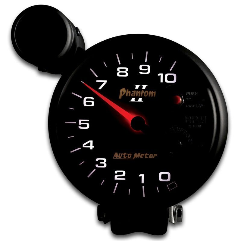 Autometer 5 inch Pedestal Mount 10000 RPM Shift-Lite Tachometer AutoMeter Gauges