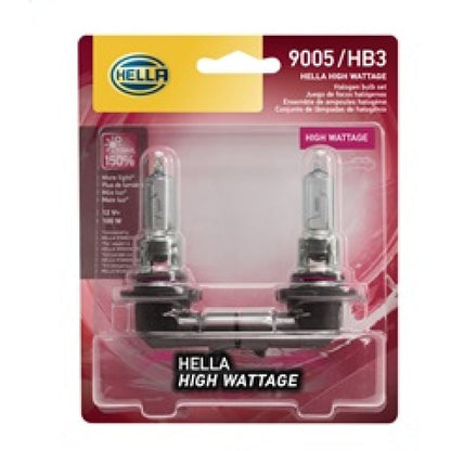 Hella HB3 9005 12V 100W P2OD T4 High Wattage Bulbs (Pair) Hella Driving Lights