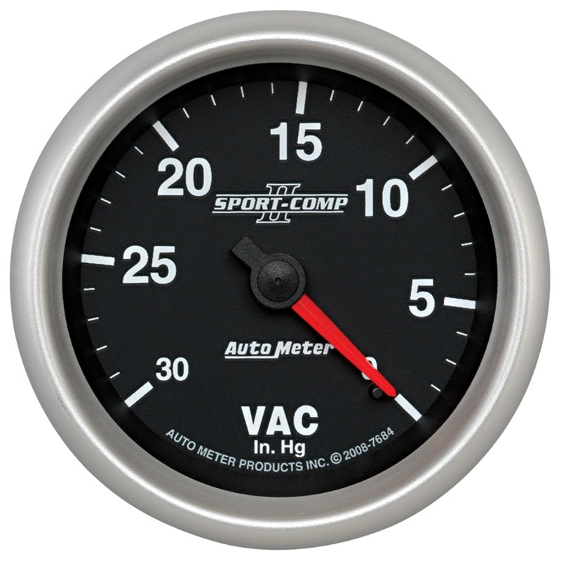 AutoMeter Gauge Vacuum 2-5/8in. 30Inhg Mechanical Sport-Comp II AutoMeter Gauges