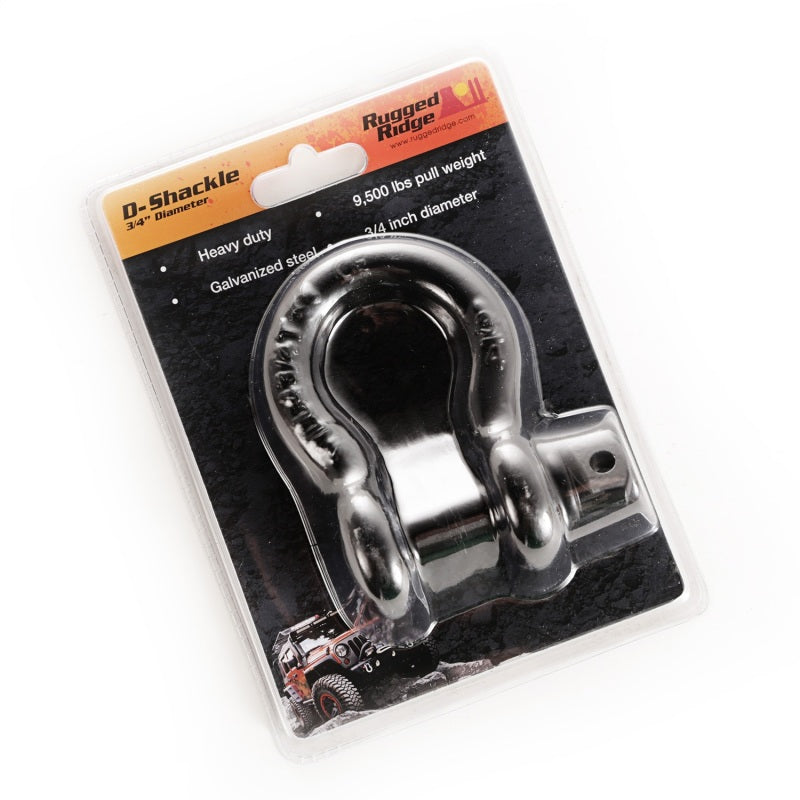 Rugged Ridge Black 9500lb 3/4in D-Ring Rugged Ridge Shackle Kits