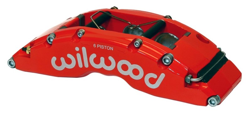 Wilwood Caliper-TC6R-Red 1.88/1.62/1.62in Pistons 1.38in Disc