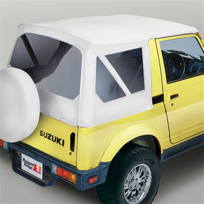 Rugged Ridge Factory S-Top White Denim Clear Windows Samurais Rugged Ridge Soft Tops