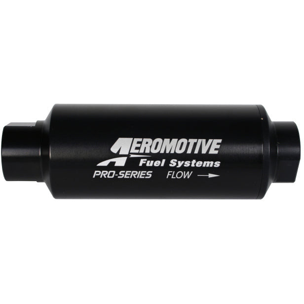 Aeromotive Pro-Series In-Line Filter - AN-12 - 40 Micron SS Element - Nickel Chrome Finish Aeromotive Fuel Filters