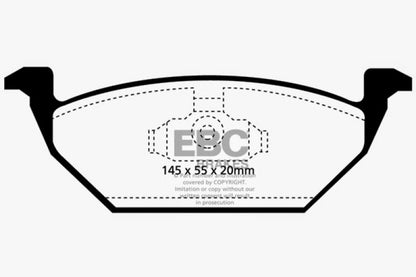 EBC 98-99 Volkswagen Beetle 2.0 Redstuff Front Brake Pads