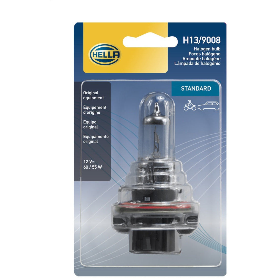 Hella Bulb H13 12V 60/55W P264T T4 Sb Hella Bulbs