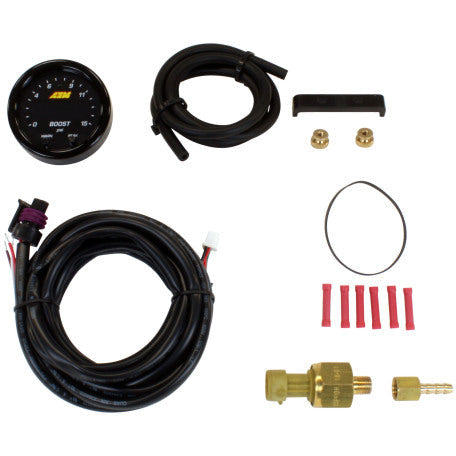 AEM X-Series Pressure 0-15psi Gauge Kit AEM Gauges