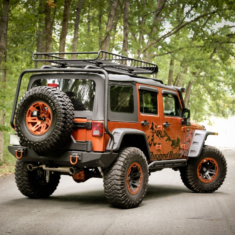 Rugged Ridge Hurricane Fender Flare Kit EU Textured 07-18 Jeep Wrangler JK Rugged Ridge Fender Flares