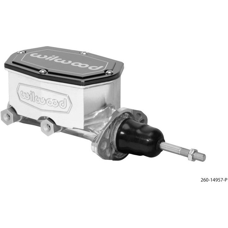 Wilwood Compact Tandem Master Cylinder - 7/8in Bore - w/Pushrod (Ball Burnished) Wilwood Brake Master Cylinder