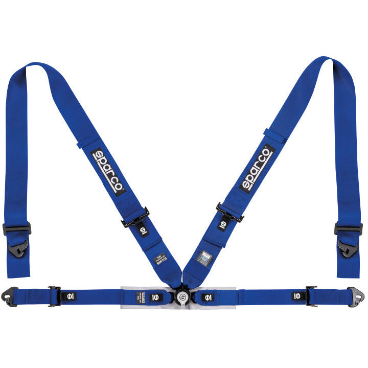 Sparco Belt 4Pt 3in/2in Competition Harness - Blue SPARCO Seat Belts & Harnesses