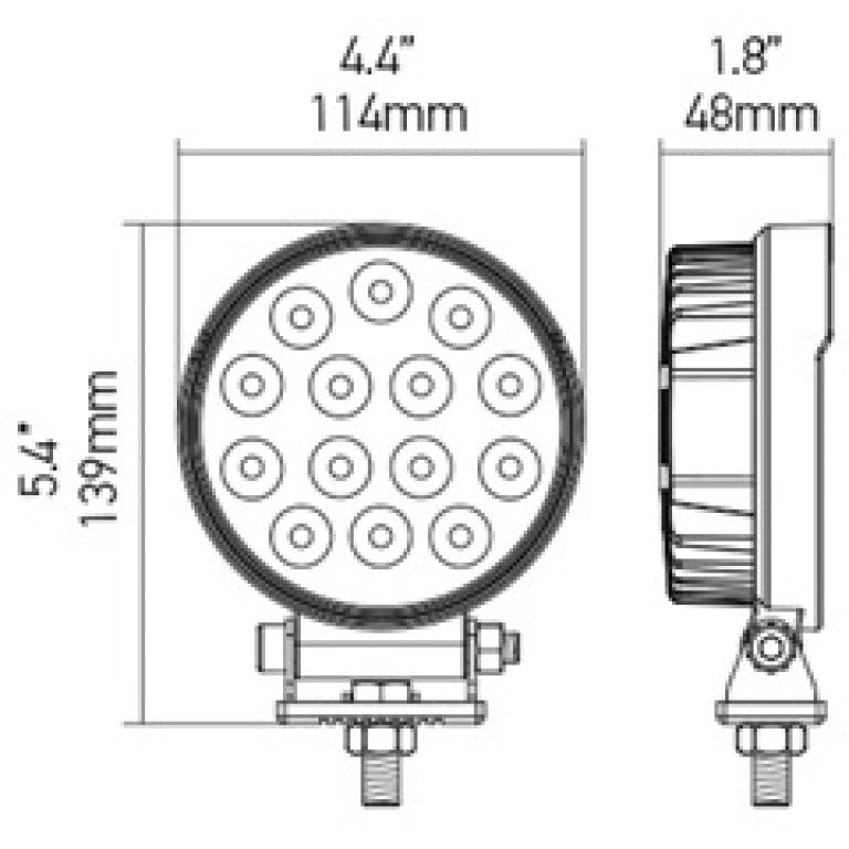 Hella ValueFit Work Light 5RD 2.0 LED MV LR LT Hella Work Lights