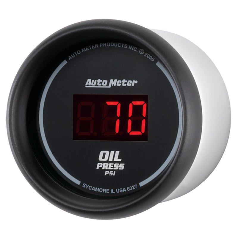 Autometer Black 0-100 psi Digital Oil Pressure Gauge AutoMeter Gauges