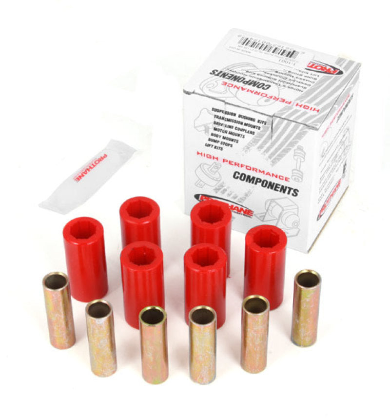 Rugged Ridge Leaf Spring Bushing Kit Front or Rear Red 55-75 CJ Rugged Ridge Bushing Kits