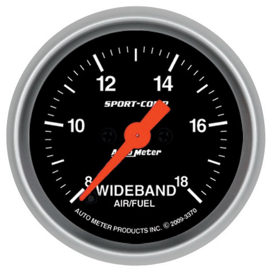 Autometer Sport-Comp 52mm Full Sweep Electronic Analog Wideband Air/Fuel Ratio Gauge AutoMeter Gauges