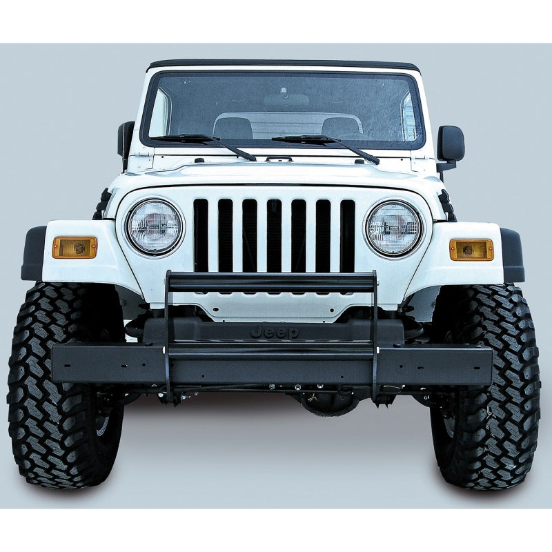 Rugged Ridge Brush Guard Gloss Black 97-06 Jeep Wrangler Rugged Ridge Bumper Accessories