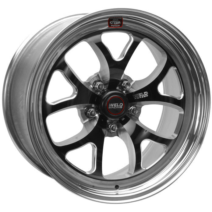 Weld S76 17x9 / 5x4.5 BP / 5.7in. BS Black Wheel (High Pad) - Non-Beadlock Weld Wheels - Forged