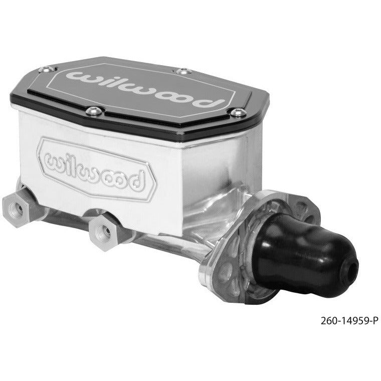 Wilwood Compact Tandem Master Cylinder - 1in Bore - w/Pushrod (Ball Burnished) Wilwood Brake Master Cylinder