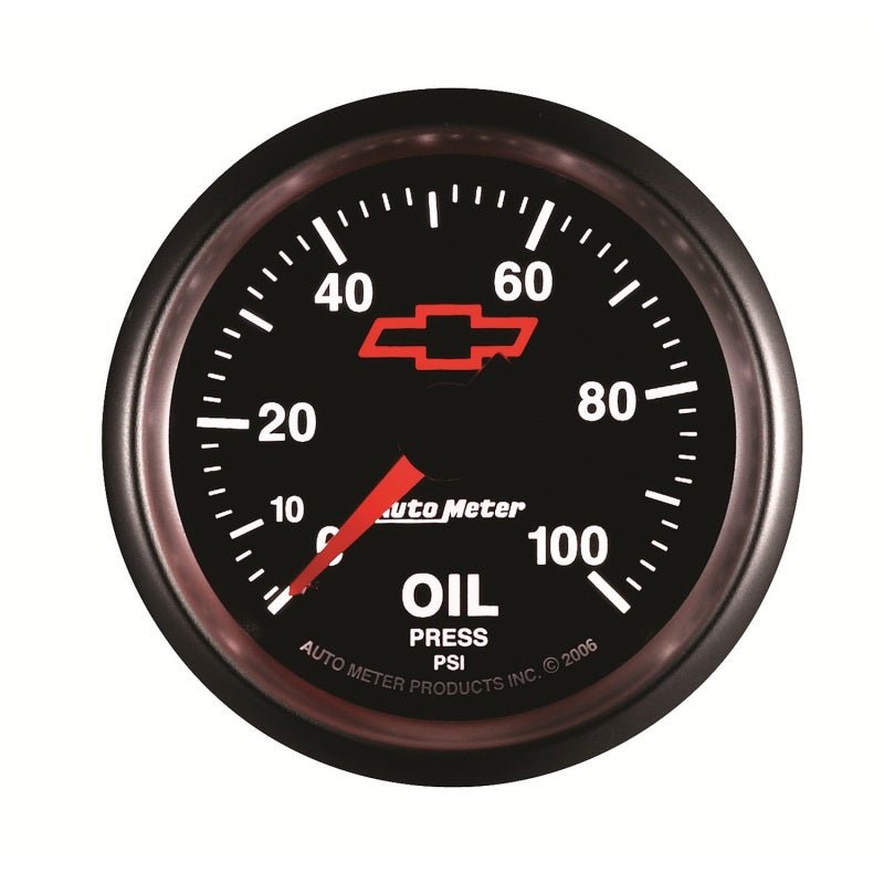 Autometer Sport-Comp II GM 52mm 0-100 PSI Mechanical Oil Pressure Gauge AutoMeter Gauges