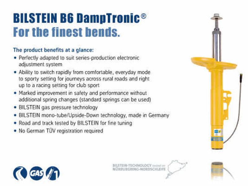 Bilstein B6 (DampTronic) 06-10 BMW M6 (E63) w/ EDC Electronic Dampers Front 36mm Shock Absorber