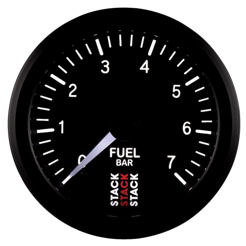 Autometer Stack 52mm 0-7 Bar M10 Male Pro Stepper Motor Fuel Pressure Gauge - Black AutoMeter Gauges