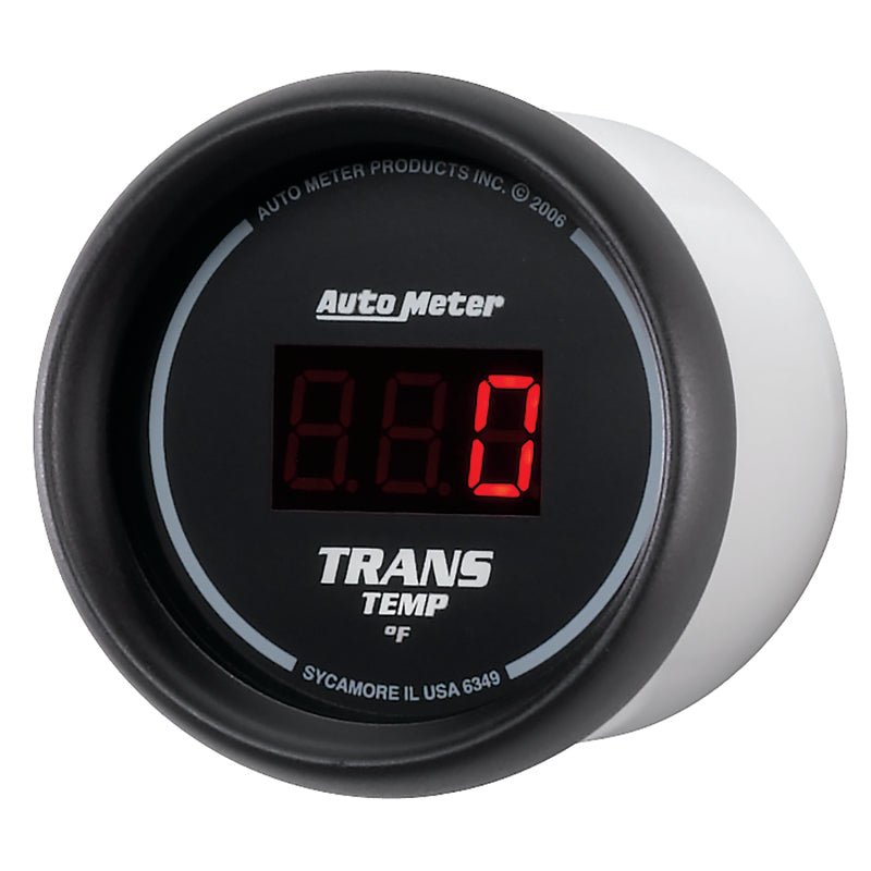 Autometer Z Series 52mm Black Digital 0-300 Deg F Transmission Temperature Gauge AutoMeter Gauges