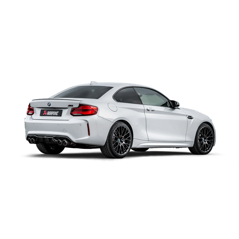 Akrapovic 2018+ BMW M2 Competition/M2 CS (F87N) Slip-On Line (Titanium) w/Carbon Fiber Tips Akrapovic Muffler