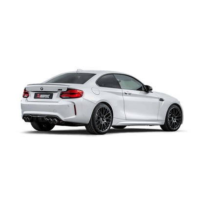 Akrapovic 2018+ BMW M2 Competition/M2 CS (F87N) Slip-On Line (Titanium) w/Carbon Fiber Tips Akrapovic Muffler