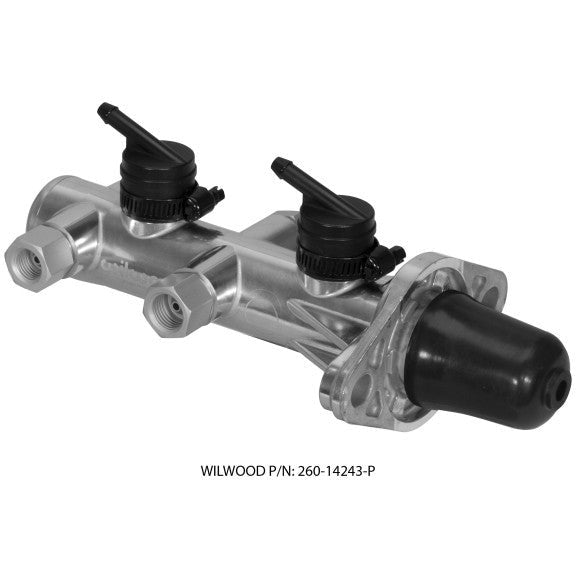 Wilwood Tandem Remote Master Cylinder - 1in Bore Ball Burnished Wilwood Brake Master Cylinder