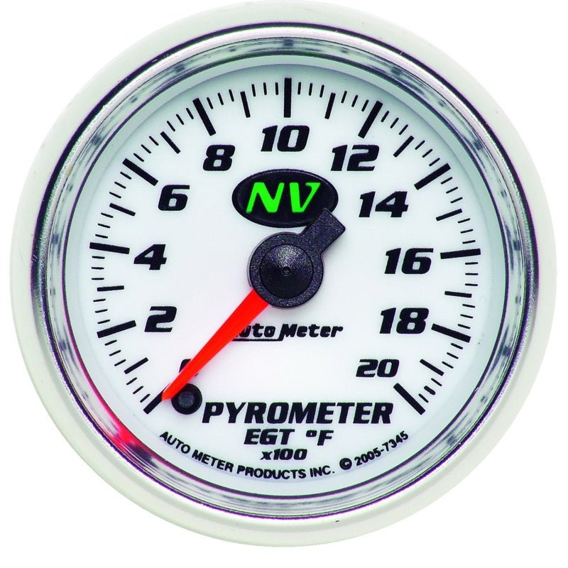 Autometer NV 52mm 0-2000 Deg F Digital Stepper Motor Pyrometer Gauge AutoMeter Gauges