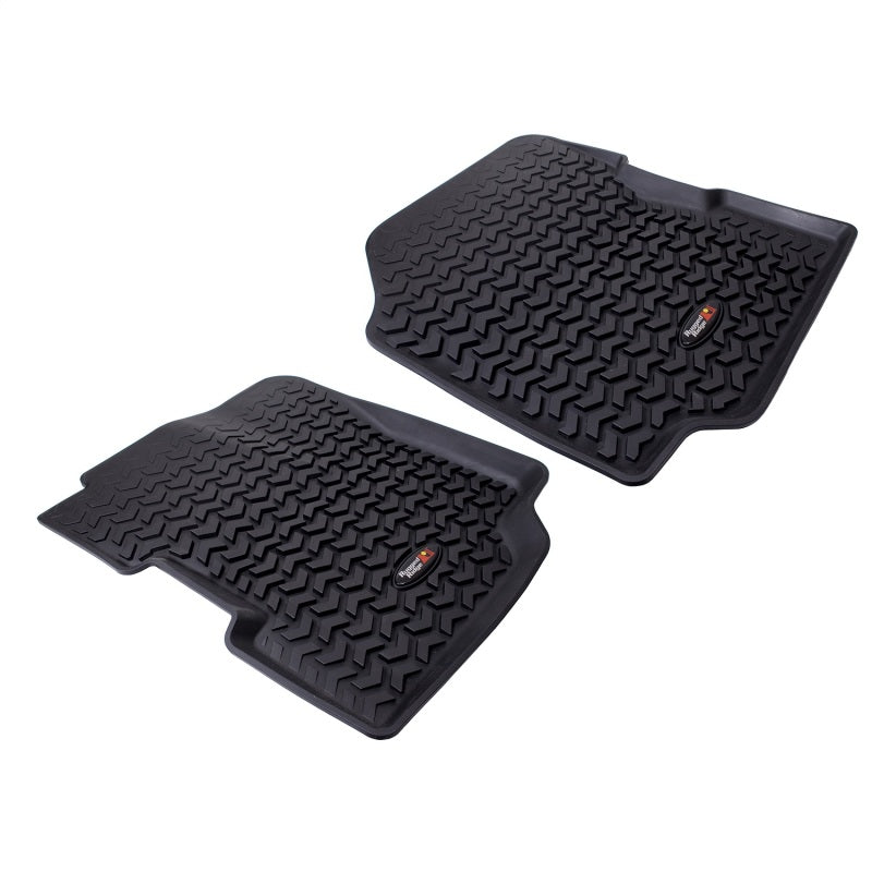 Rugged Ridge Floor Liner Front Black 1976-1983 Jeep CJ-5 Rugged Ridge Floor Mats - Rubber