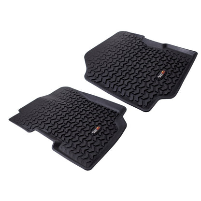 Rugged Ridge Floor Liner Front Black 1976-1983 Jeep CJ-5 Rugged Ridge Floor Mats - Rubber