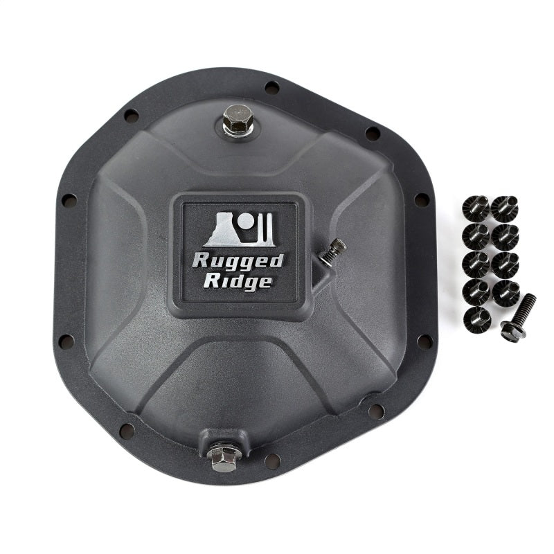 Rugged Ridge Boulder Aluminum Differential Cover Dana 44 Black Rugged Ridge Diff Covers