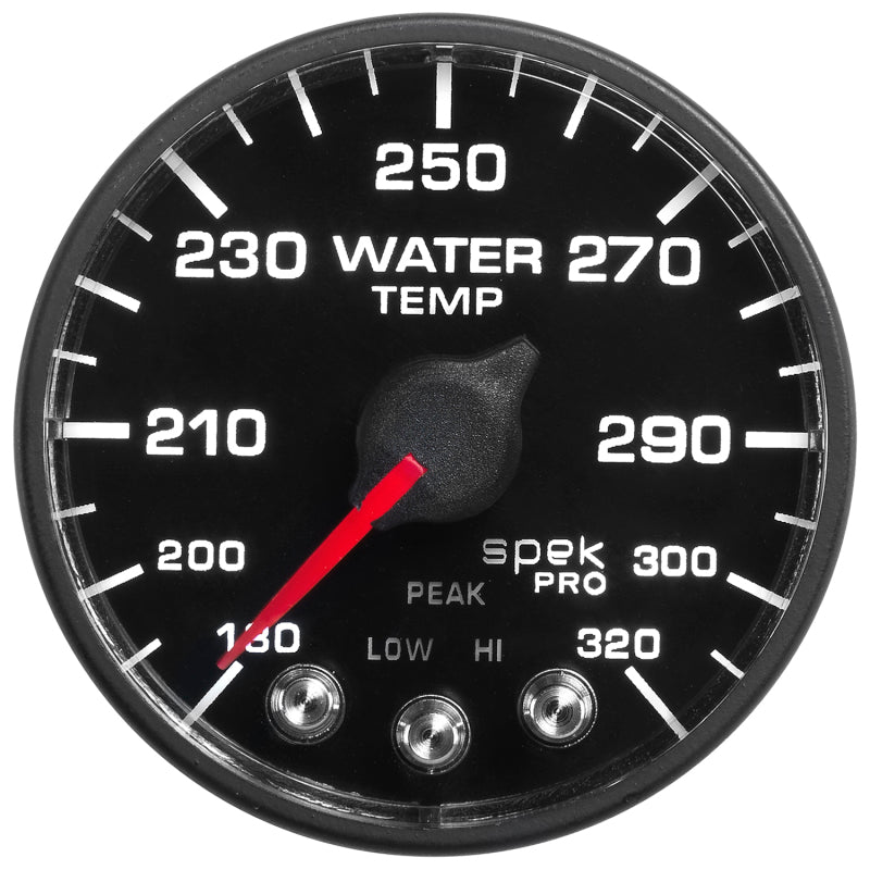 Autometer Spek-Pro - Nascar 2-1/16in Water Temp 180- 320F Bfb Ecu AutoMeter Gauges