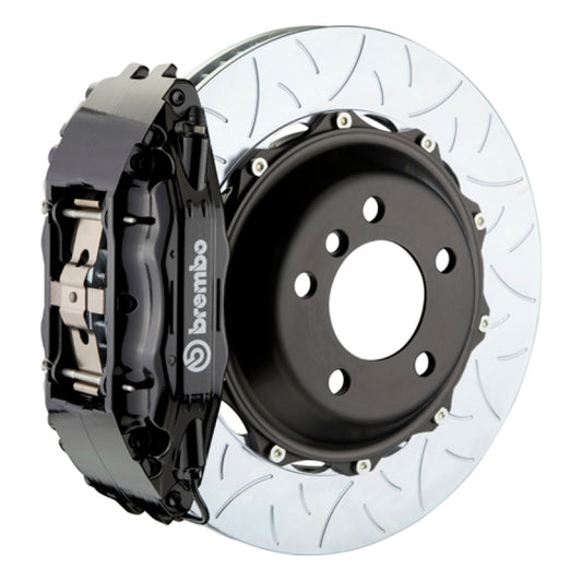 Brembo 06-08 997.1 (Excl. PCCB)/99-04 996 Fr GT BBK 6Pist Cast 355x32 2pc Rotor Slotted Type3-Black