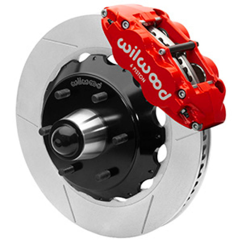 Wilwood 63-87 C10 FNSL6R Front Big Brake Brake Kit 14in slotted 6x5.5 BP for drop spindles - Red Wilwood Big Brake Kits