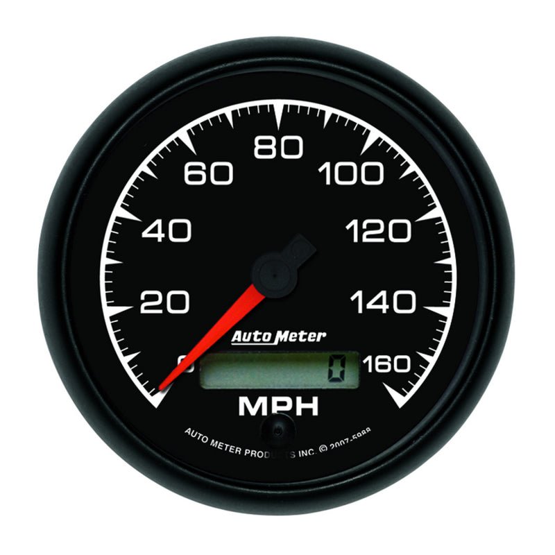 Autometer ES 85.7mm In-Dash Speedometer Elec. Programmable 160mph Gauge AutoMeter Gauges