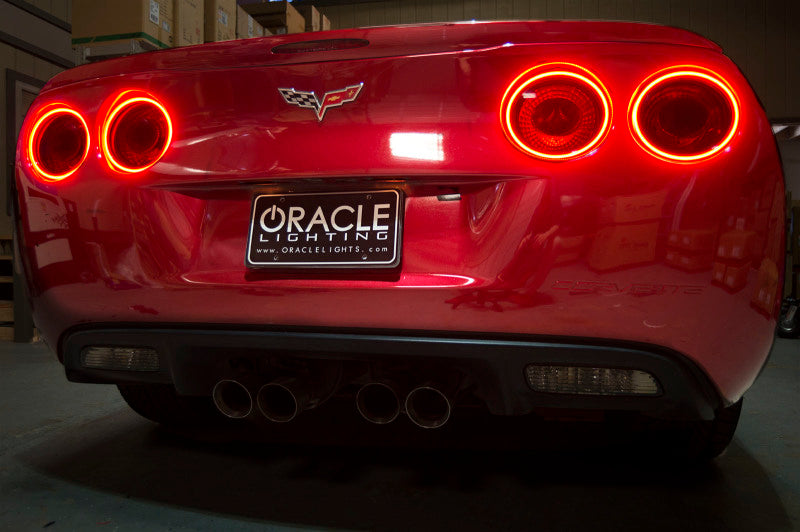Oracle Chevrolet Corvette C6 05-13 LED Tail Light Halo Kit - Red SEE WARRANTY