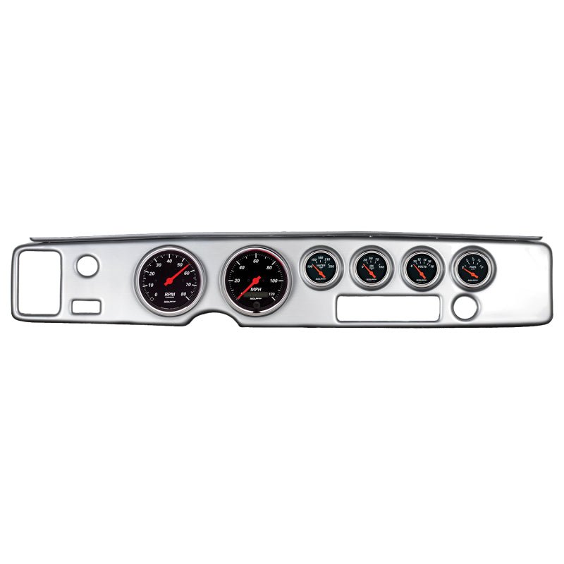 Autometer Designer Black 70-81 Firebird Dash Kit 6pc Tach / MPH / Fuel / Oil / WTMP / Volt AutoMeter Gauges