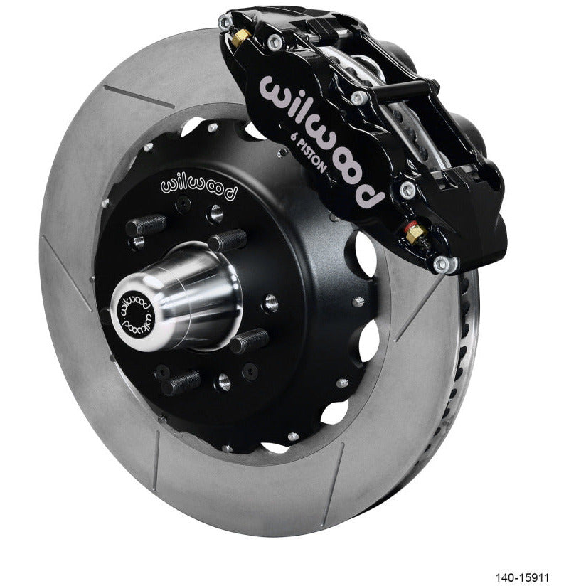 Wilwood Narrow Superlite 6R Front Big Brake Kit 14.00in GT competition Series Rotor - Black Wilwood Big Brake Kits