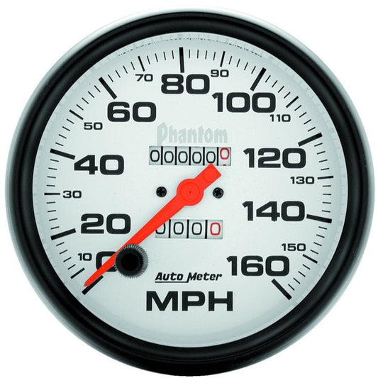 Autometer Phantom 5in 160 MPH In-Dash Mechanical Speedometer AutoMeter Gauges