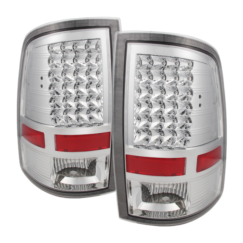 Xtune Dodge Ram 1500 09-14 LED Tail Lights Incandescent Model Only Chrome ALT-JH-DR09-LED-C SPYDER Tail Lights