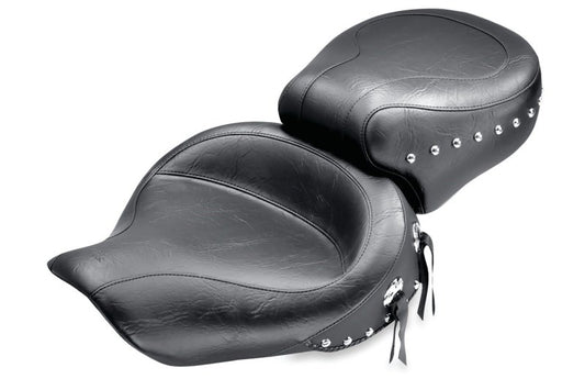 Mustang 91-05 Harley Dyna Wide Touring 1PC Seat - Black