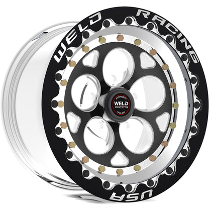 Weld Magnum III 15x10 / 5x4.5 BP / 6.5in. BS Black Wheel - Black Single Beadlock MT Weld Wheels - Forged