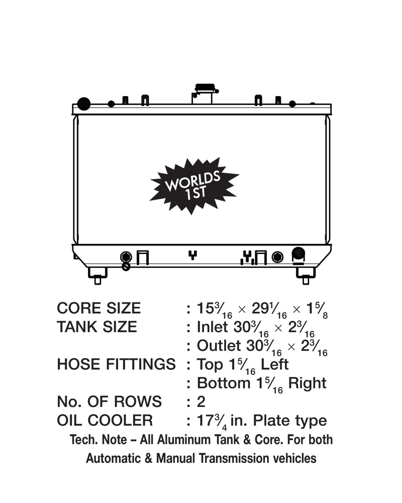 CSF 10-12 Chevrolet Camaro V8 Radiator