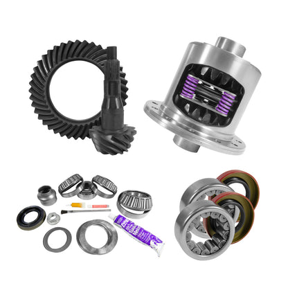 Yukon 9.75in Ford 4.11 Rear Ring & Pinion Install Kit 34 Spline Positraction Axle Bearings